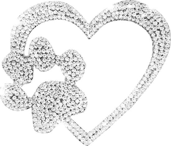 Sticker auto con cristalli strass - Sticker para parabrezza e carrozzere con diamanti (cuori).