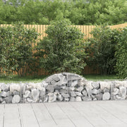 Cesti Gabbioni ad Arco 50 pz 200x50x40/60 cm Ferro Zincato