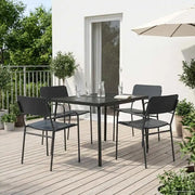 Set da pranzo 5 pz Antracite Acciaio 3422861