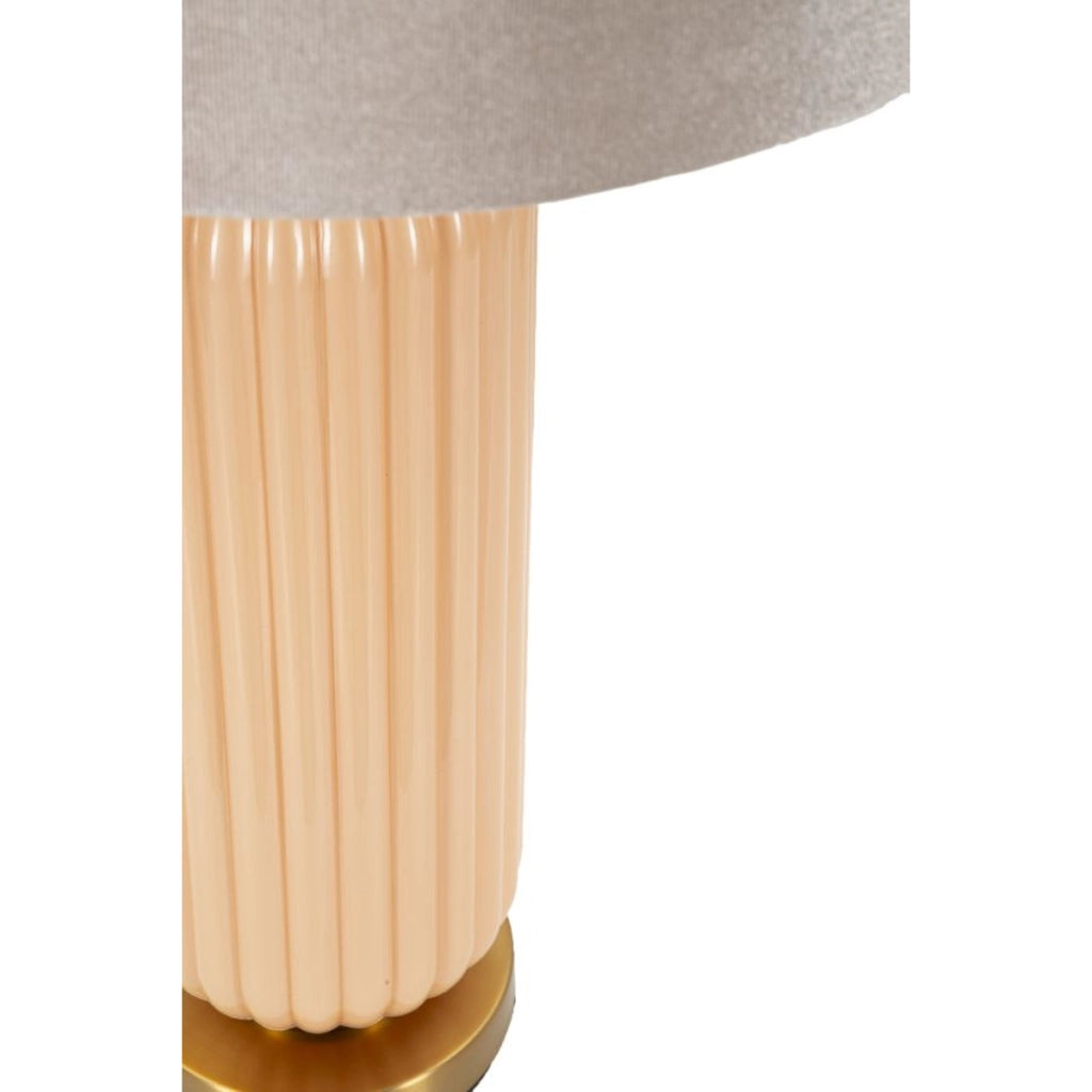 Lampada da Tavolo VKH731, Bianco, Vetro, 64x35,5x35,5 cm