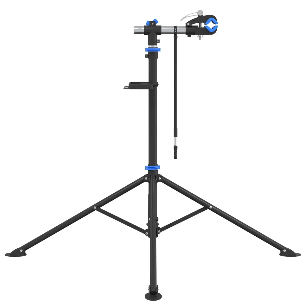 vidaXL Supporto Riparazione Bici Regolabile 108-188 cm Blu in Acciaio