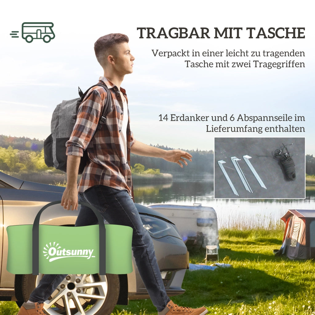 Tenda da campeggio 3-4 persone ¨C zephmum ¨C Verde scuro 3000mm