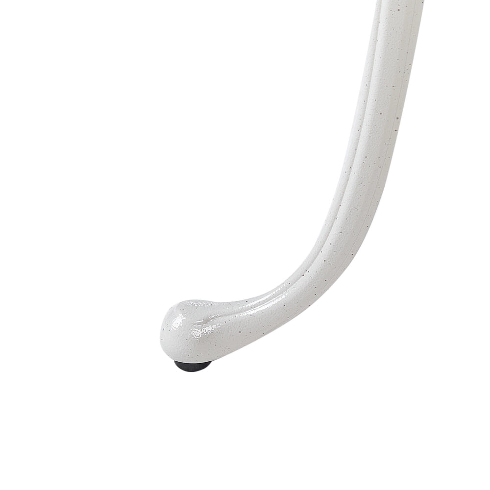 Tavolo da pranzo da giardino Bianco sporco Alluminio Rotondo ø 61 cm Outdoor Vintage