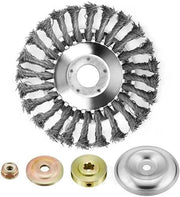 Draadborstello Stainato Trimmer - Capocchia per Erbaccia - Rimozione Erbaccia - Forma Universale - 15 cm di Diametro - Argento