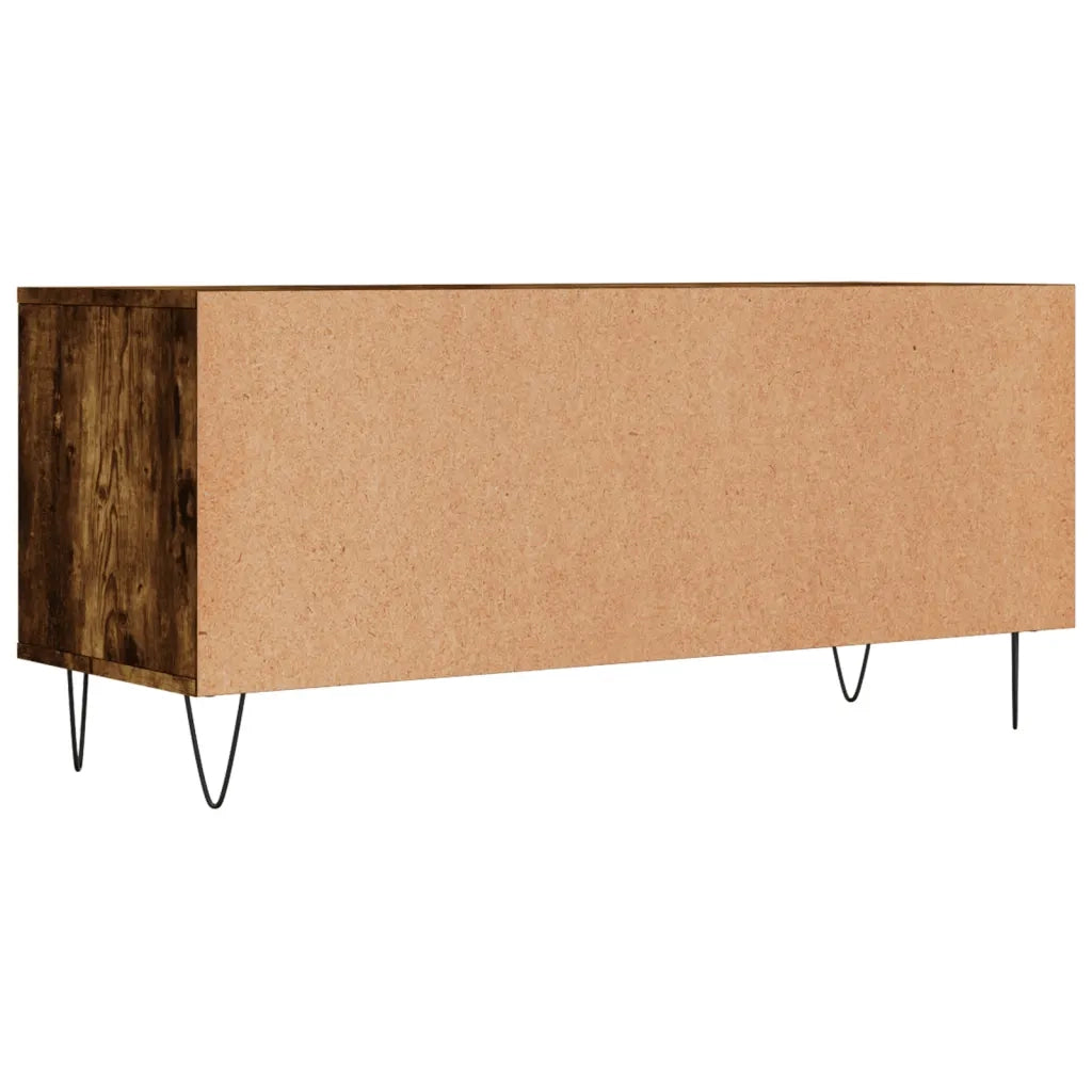 Mobile TV Rovere Fumo 100x34,5x44,5 cm in Legno Multistrato 831241