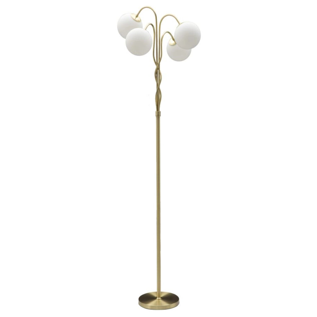 Lampada da Terra VKH204, Oro, Metallo, 54x54x176 cm