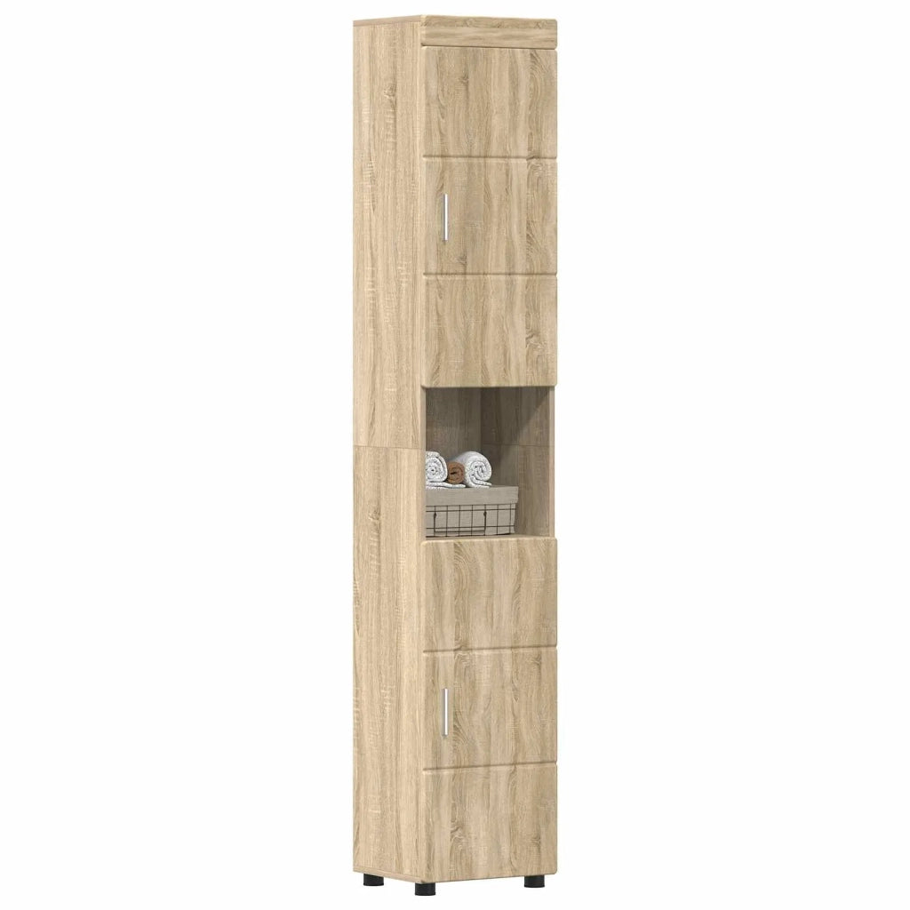 Set di Armadi da Bagno TULUM Rovere Sonoma 37 x 31,5 x 203 cm 880353