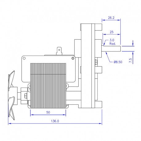 Ricambistufeapellet Motor  FB1146 Moretti Moteur à pellets 5,3 tr/min