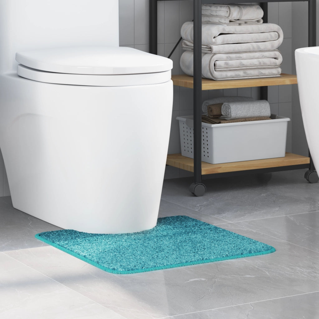 Tappetino da bagno U-Shaped Turchese 50x50 cm Polipropilene Antiscivolo