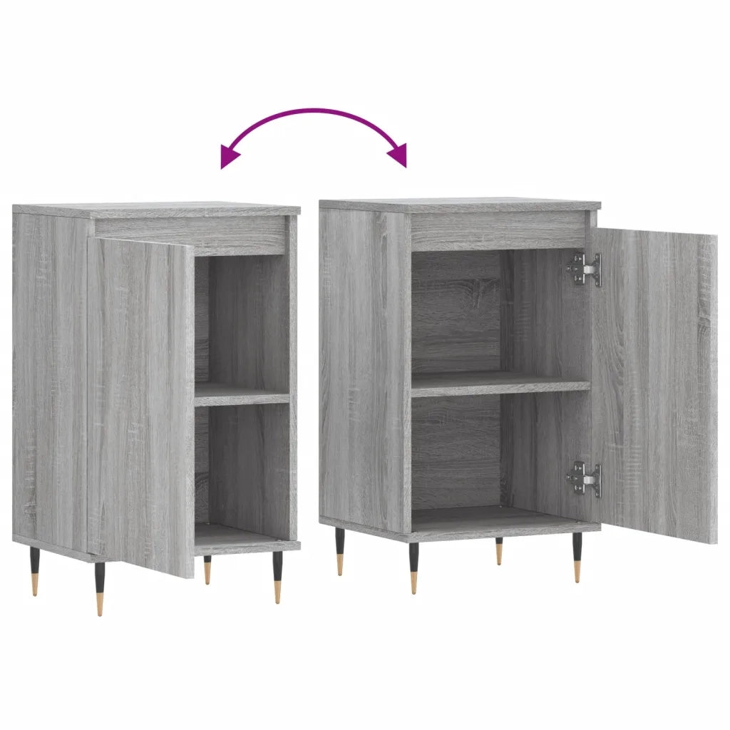 Credenze 2 pz | Madia | Buffet da pranzo | Armadio da pranzo Grigio Sonoma 40x35x70 cm in Legno Multistrato