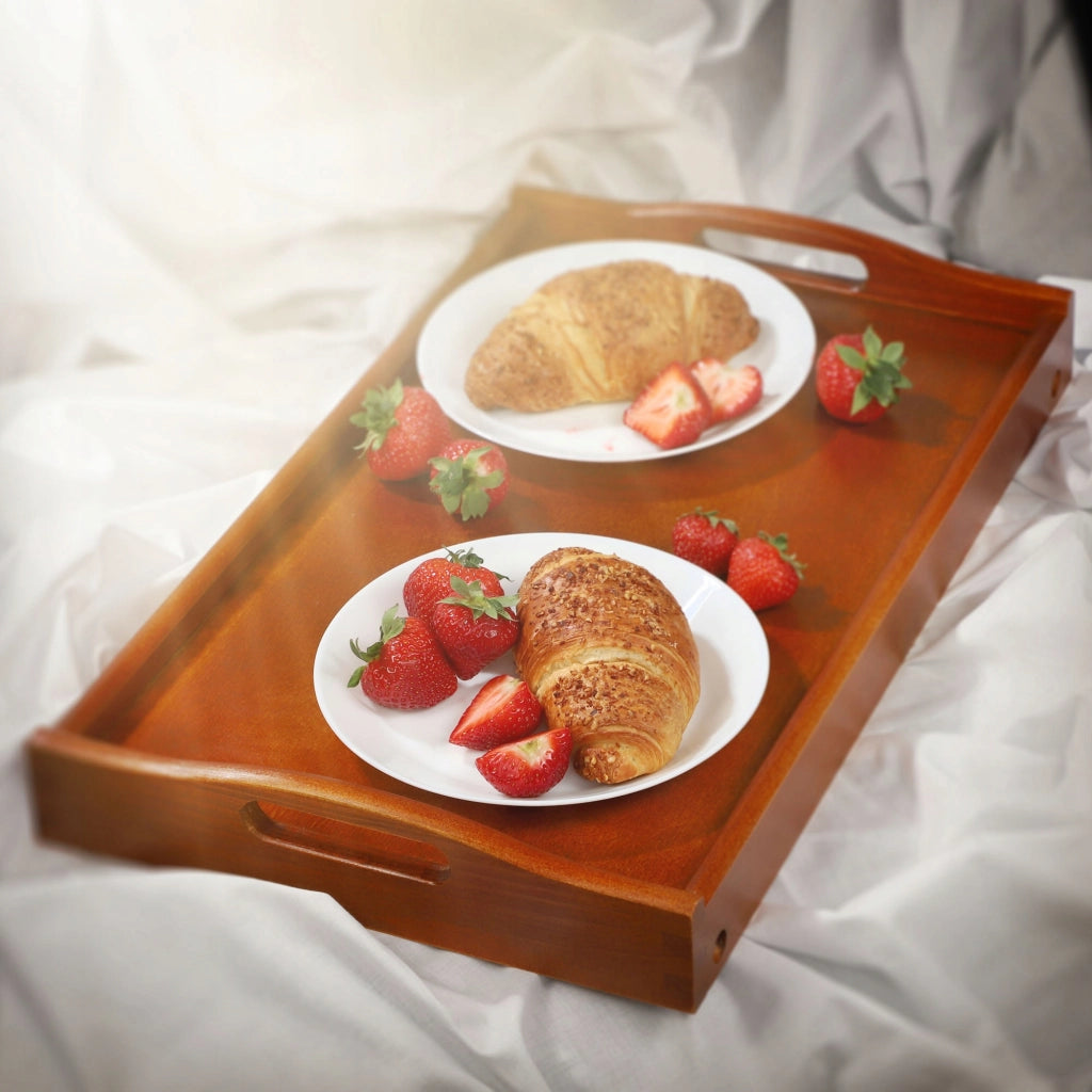Tavolino da colazione pieghevole in legno KADAX per laptop da letto, vassoio regalo