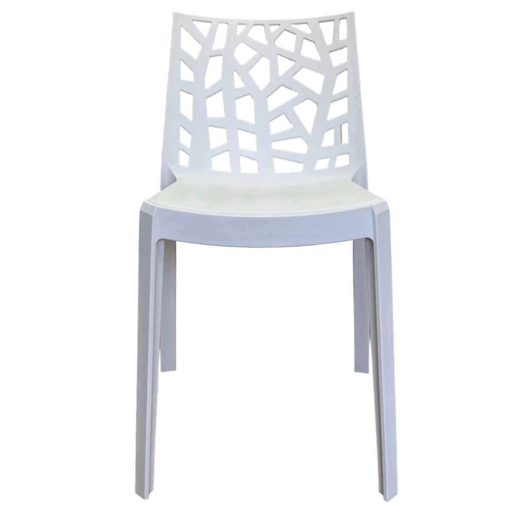 Sedia In Polipropilene Da Interno Esterno Giardino Impilabile Design Sedie Resistenti Moderne Per Terrazz Bianco/2 Sedie