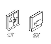 KIT SGANCIO ANTA PER BOX DOCCIA HEXA- SAMO- pezzi 1