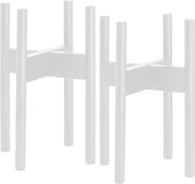 Supporti per piante in bambù - regolabili - 2 pezzi - bianchi - legno di bambù