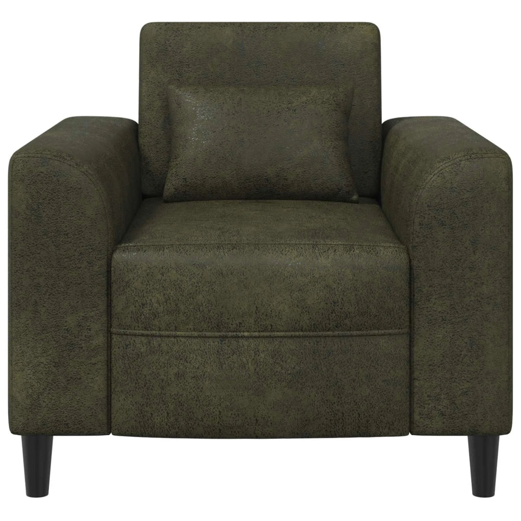 Poltrona Verde militare Pelle Scamosciata Sintetica 42042478