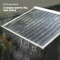 Casetta da Giardino Porta Utensili in Lamiera con Porte Scorrevoli, 213x130x185cm, Grigio Scuro