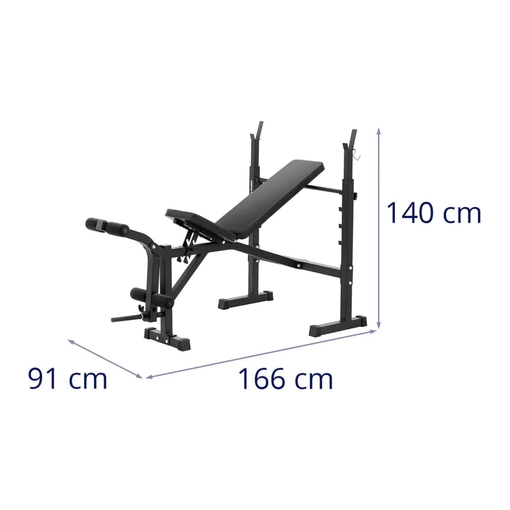 Panca pesi con portata fino a 100 kg inclinazione regolabile 180 - 152° panca per allenamento pesi panca sportiva 14_0007976