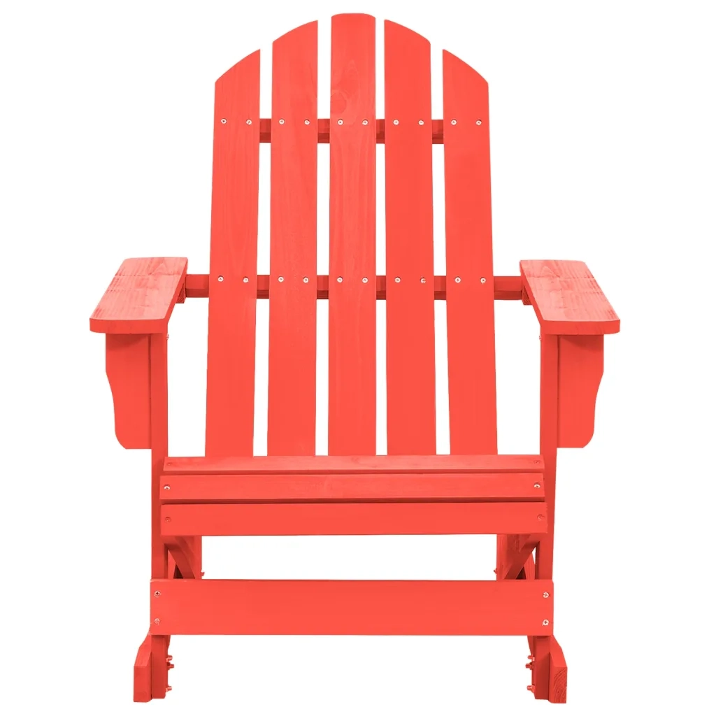 Sedia Giardino Adirondack in Legno Massello di Abete Rossa 315883