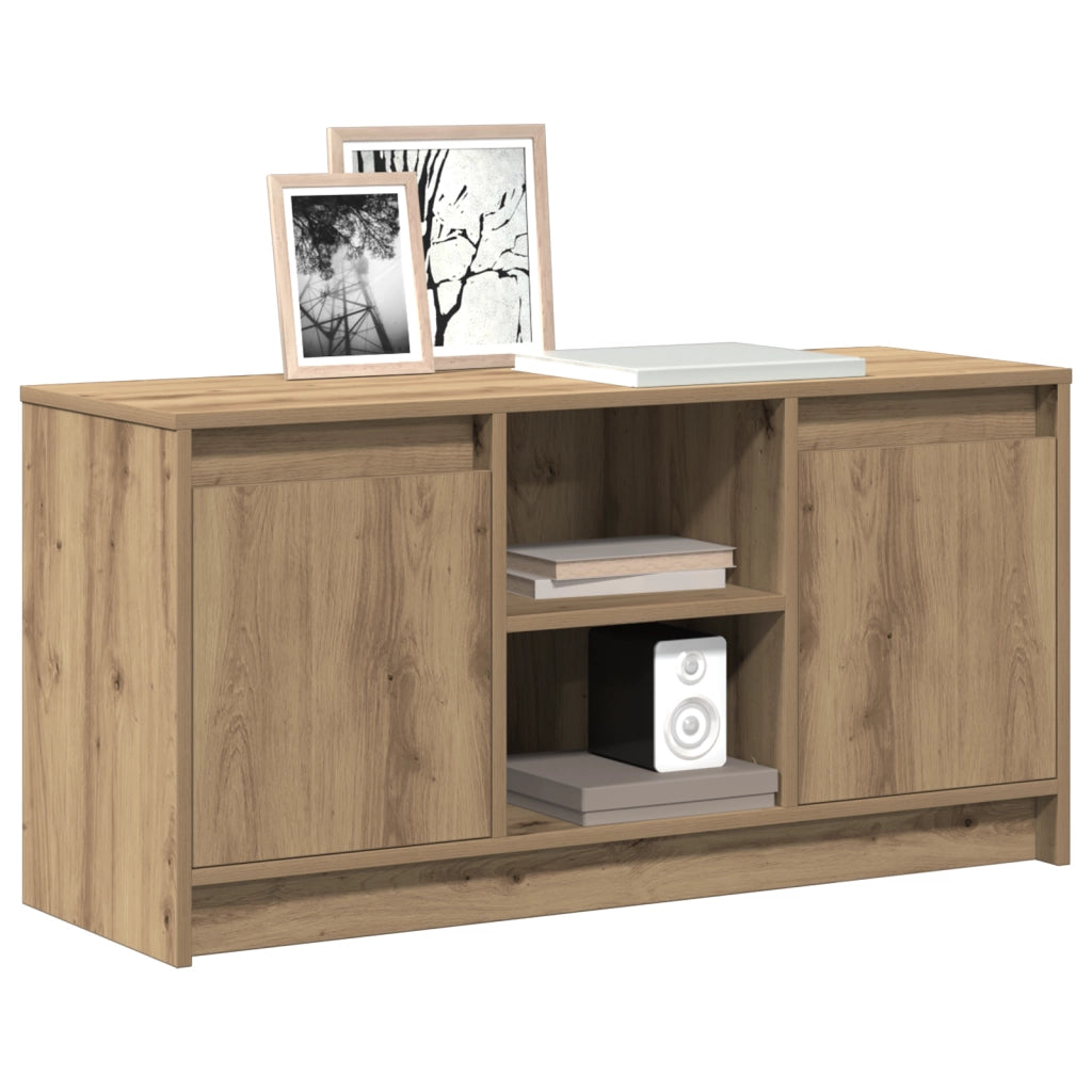 Centro di Intrattenimento Rovere Artigianale Legno Ingegnerizzato