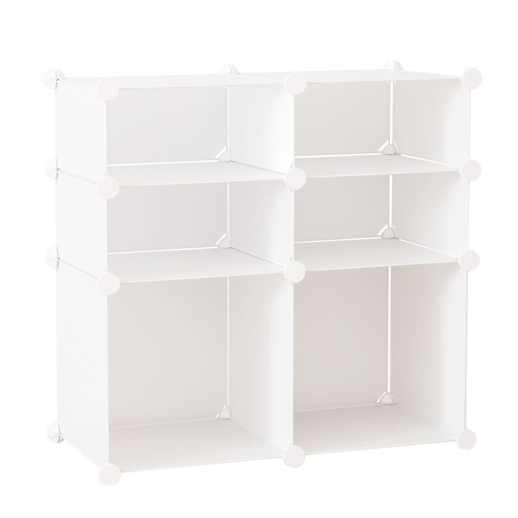 Armadio modulare 6 cubi plastica ¨C zephmum ¨C bianco 60x30x120