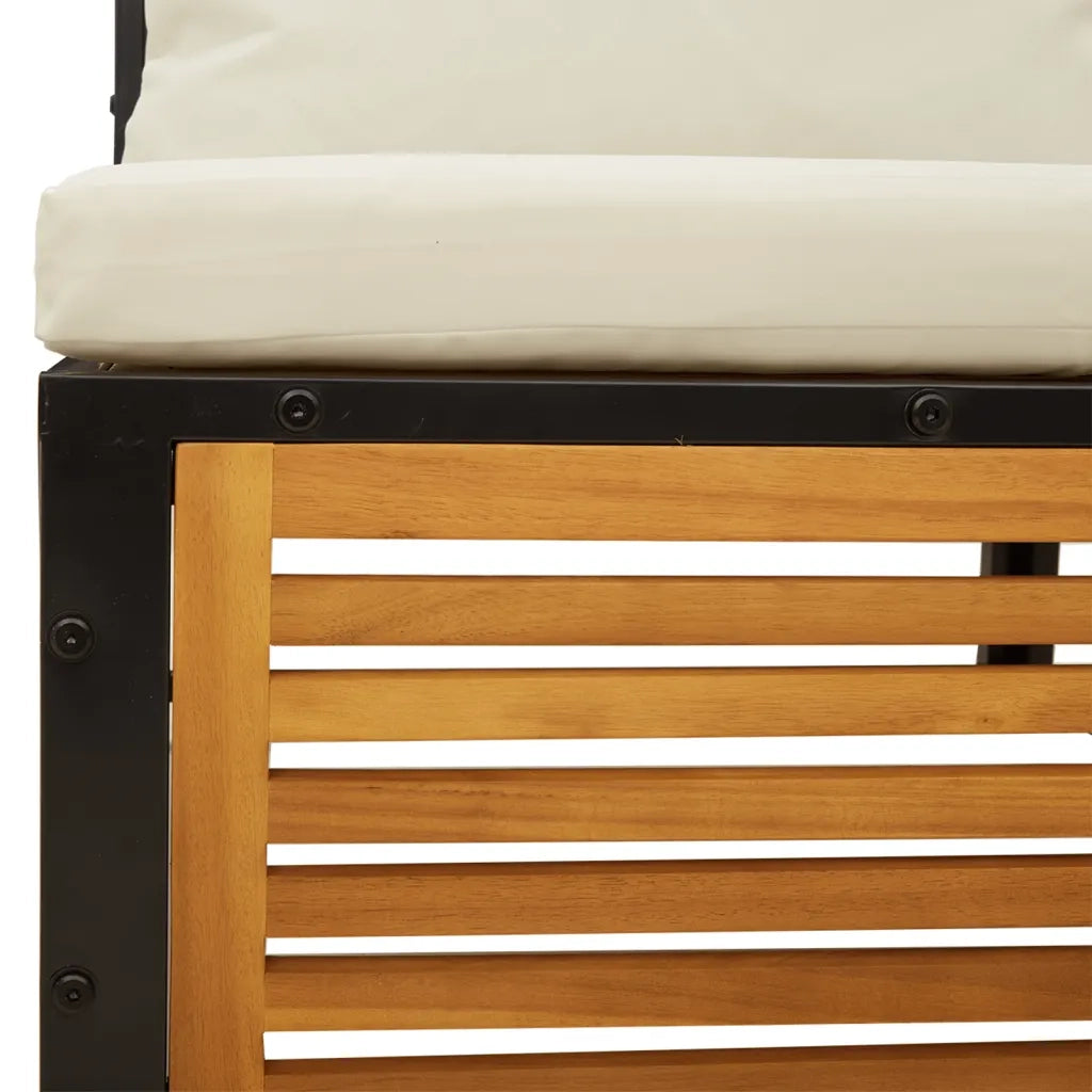 Set Divano da Giardino 3pz con Cuscini Legno Massello di Acacia 3214932