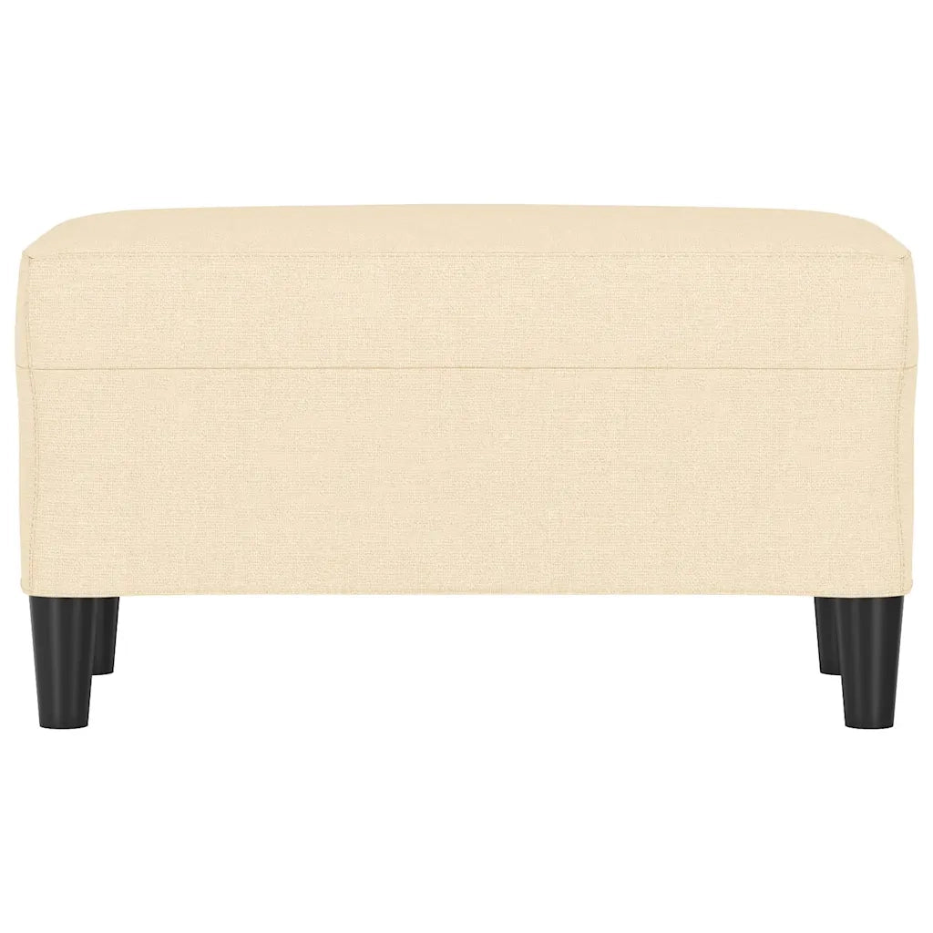 Panca crema 70x35x41 cm in Tessuto