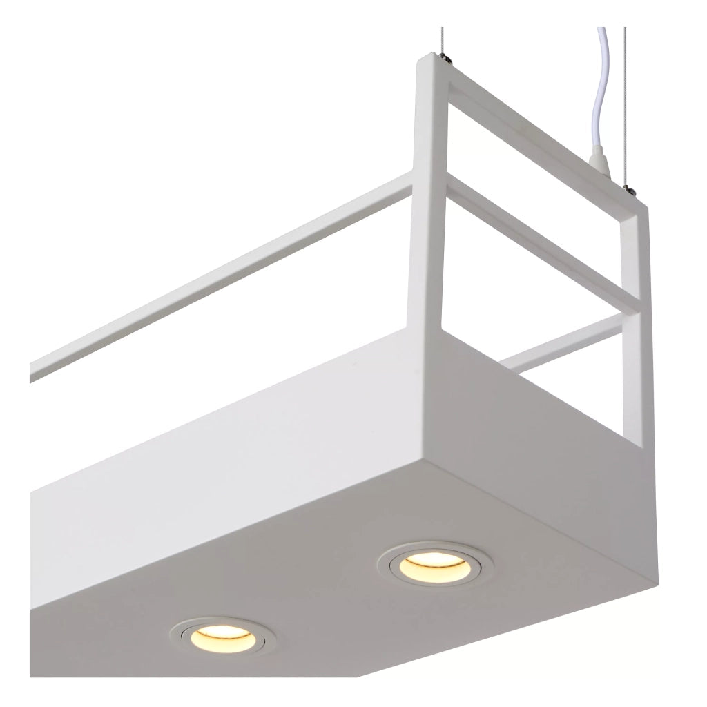 Lampada a sospensione Miravelle Lucide bianca 6xGU10