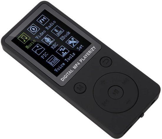 MP3 MP4 Riproduttore Musicale Portatile - 1,8 Pollici Display HD - 32GB Memoria - Supporta Le Cuffie - Nero
