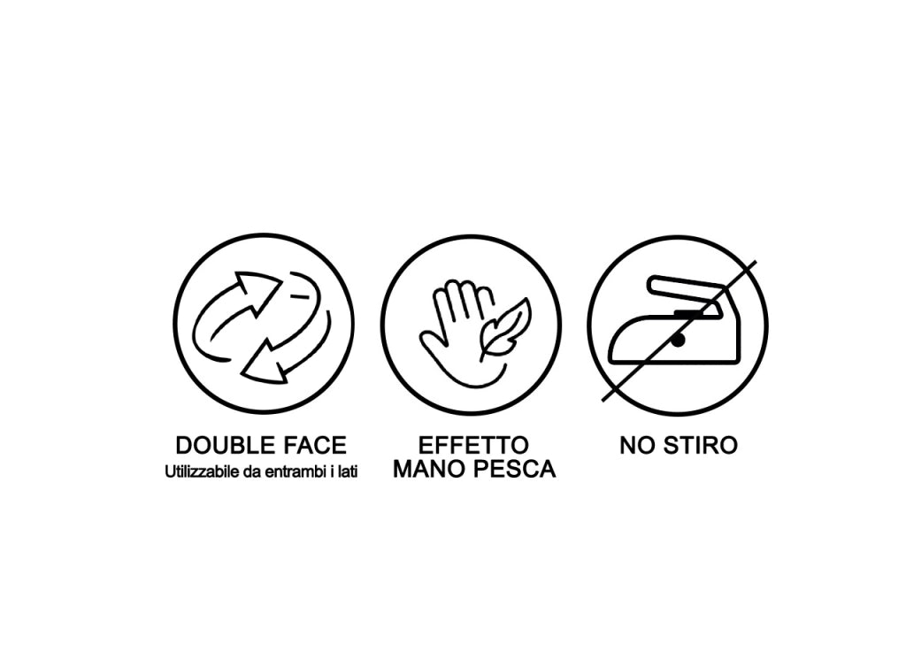 Copripiumino No Stiro Tinta Unita Bicolor Microfibra Effetto Manopesca Francesca - Singolo - Nero-Nero