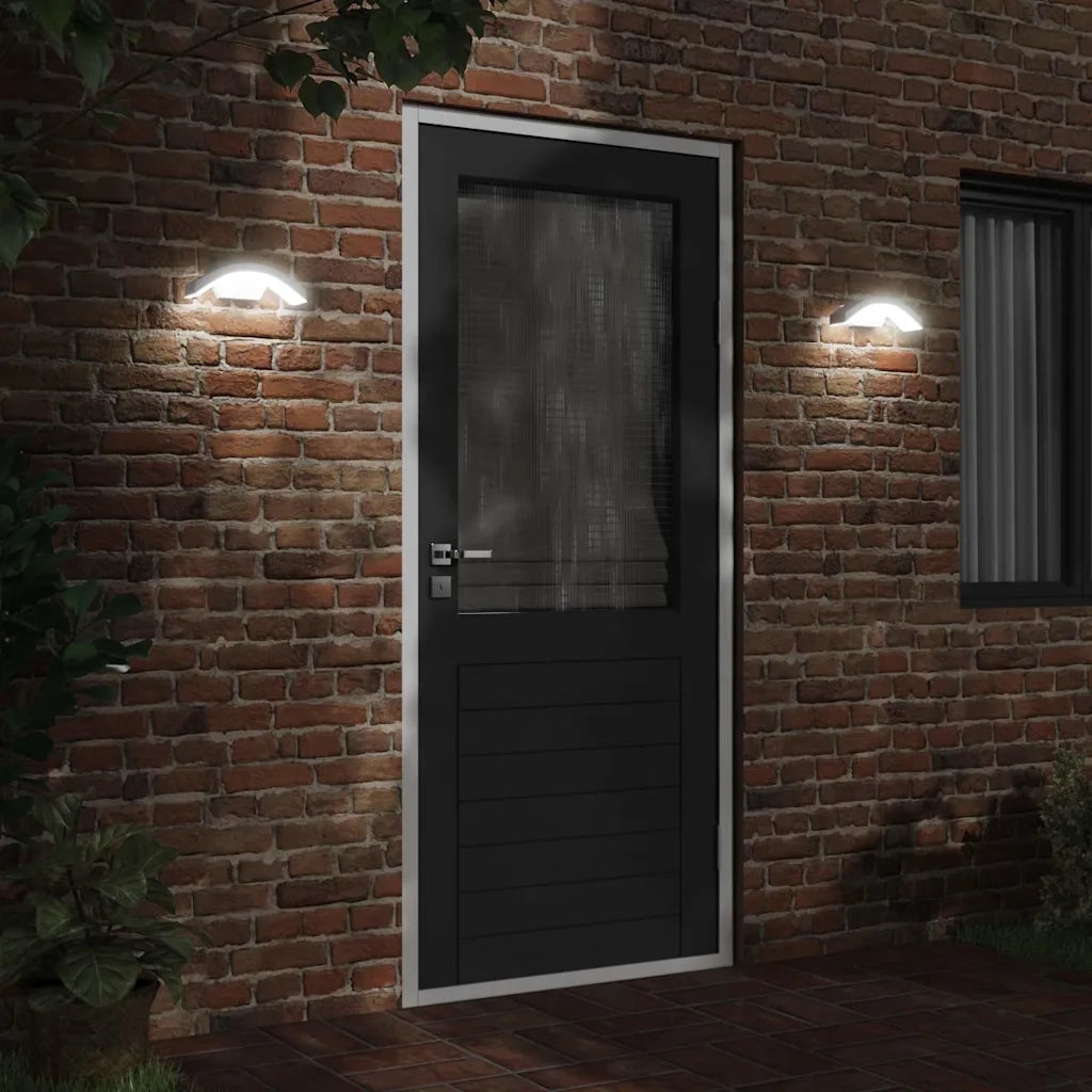 Applique per Esterni con LED 2 pz Bianche Alluminio Pressofuso CFW8169781