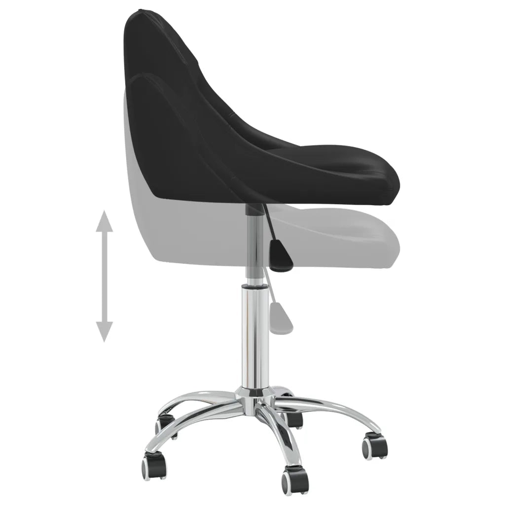 Sedia da Ufficio Girevole Nera in Similpelle cod mxl 55938