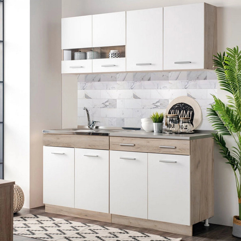 Cucinino Solarolo, Cucina un Cassetto, Elettrodomestici non inclusi, Bianco