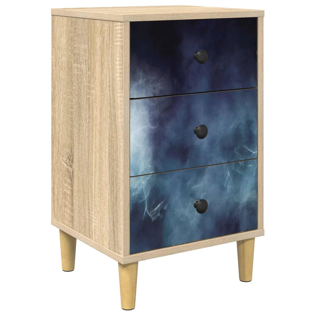 Armadio da Notte RAALTE Rovere Sonoma 36 x 33 x 60 cm 8007275
