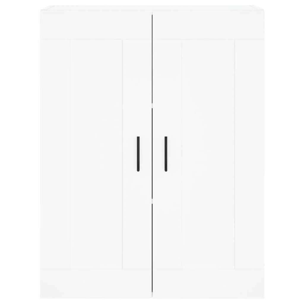 Set di 2 pensili da parete pratici e decorativi 69,5 x 34 x 90 cm in legno composito bianco 02_0055484
