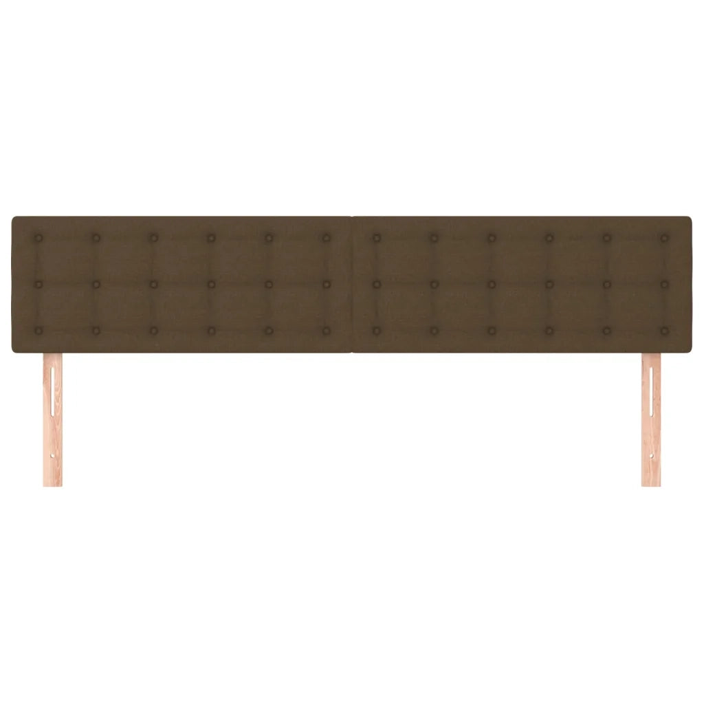 Testiera | Testata Marrone Scuro 160x5x78/88 cm in Tessuto