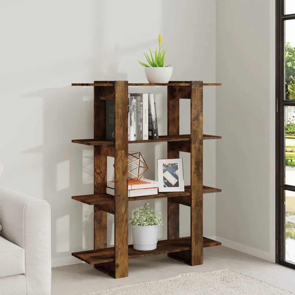 Libreria/Divisorio Rovere Fumo 100x30x123,5 cm 813563