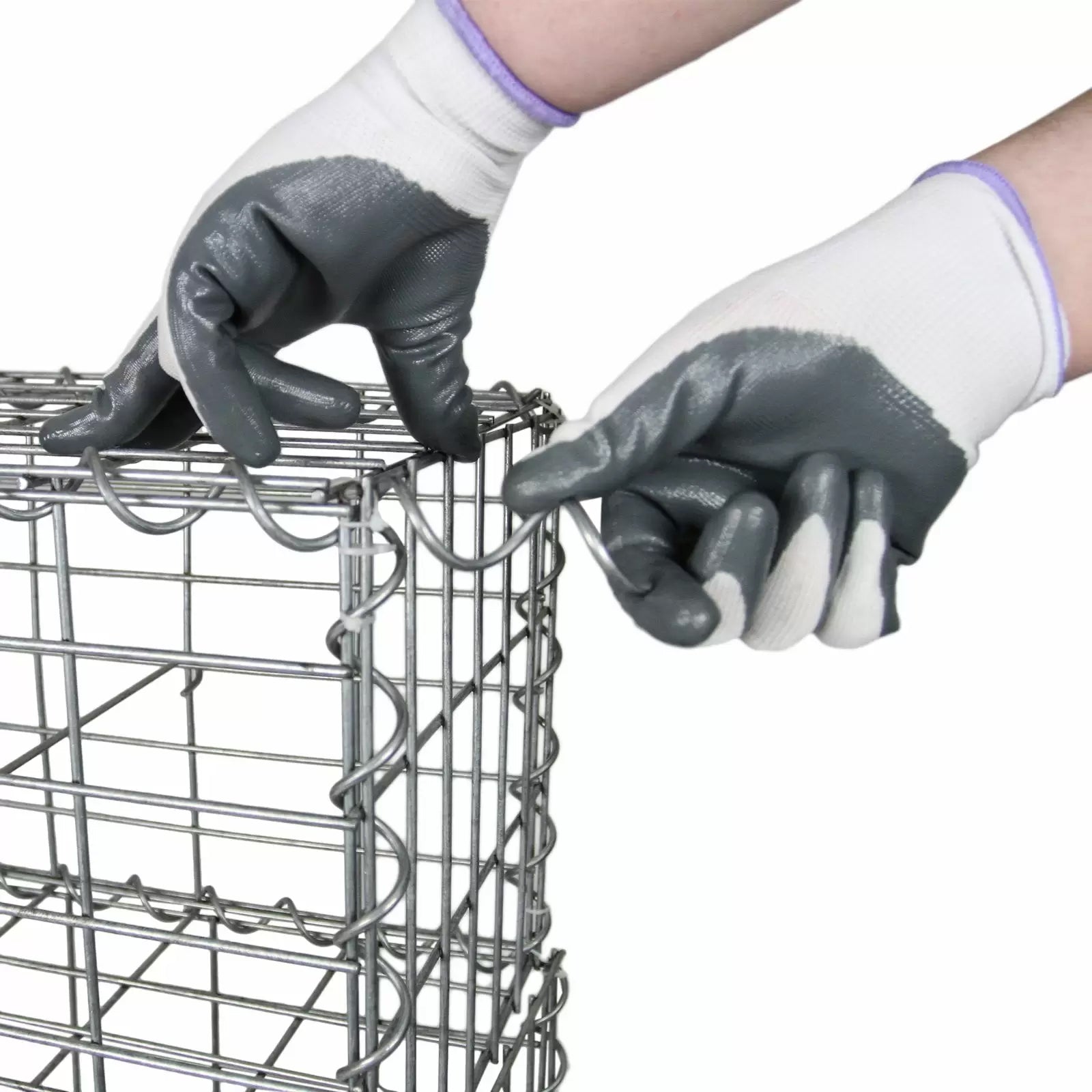 Set 4 Gabbioni 100x80x30 cm per Sassi e Legna da Giardino e da Esterno