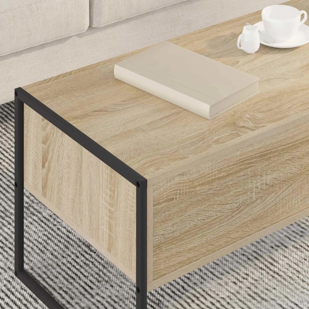Tavolino da salotto Sonoma 100 x 46 x 40 cm Legno multistrato 886445