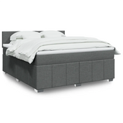 Giroletto a Molle con Materasso Grigio Scuro 180x200 cm Tessuto 3289441