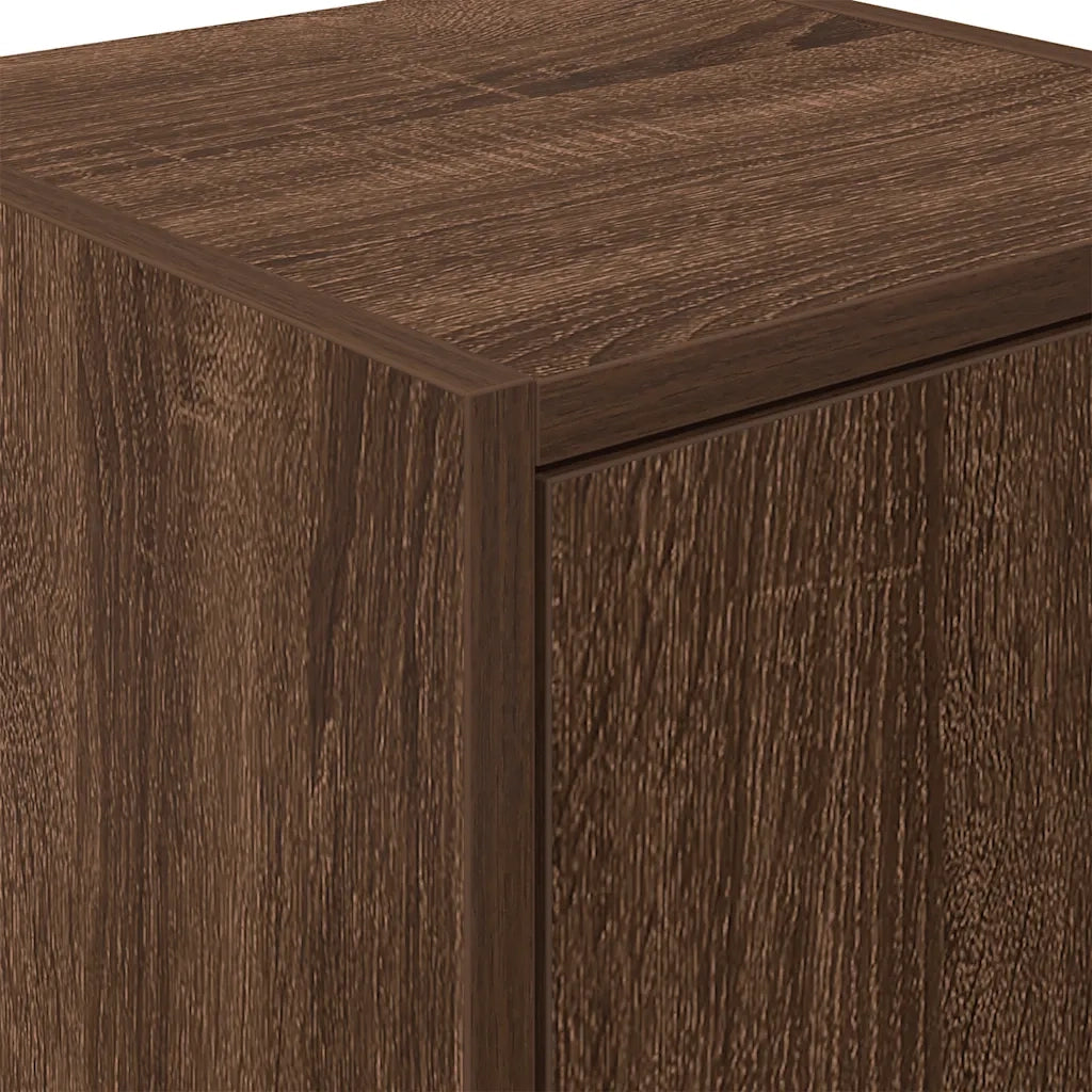 Pensili per Garage 2 pz Rovere Marrone in Legno Multistrato 860620