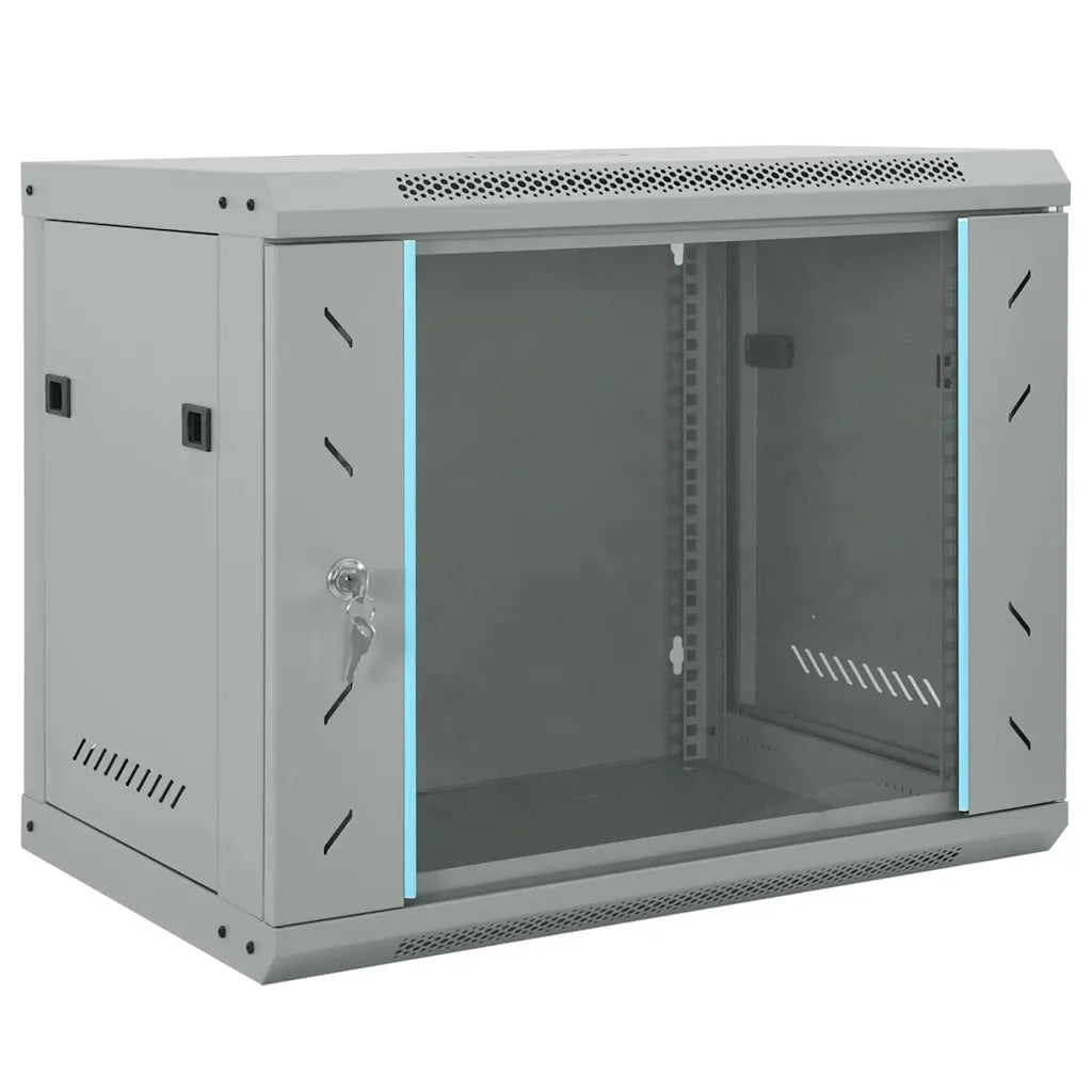 vidaXL Armadietto di rete Grigio 60 x 45 x 50 cm Acciaio
