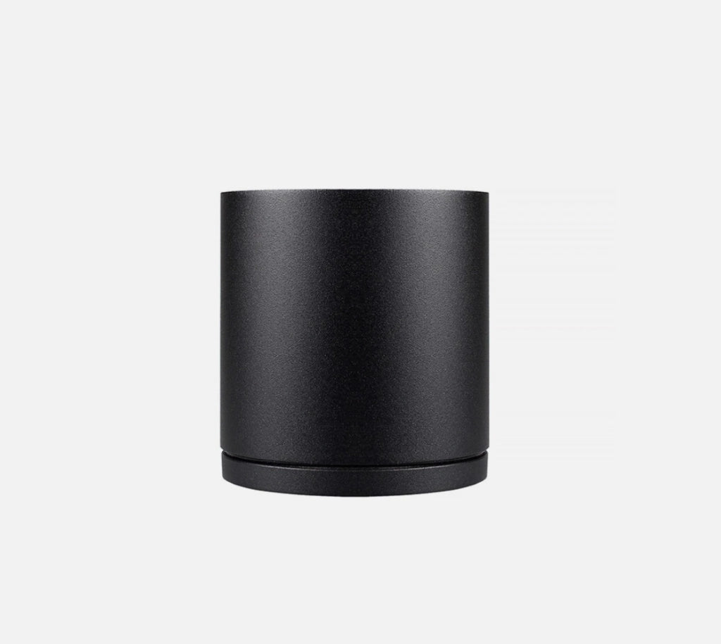 FARETTO DA SOFFITTO PLAFONIERA PER ESTERNO CILINDRICO IN ALLUMINIO NERO CON ATTACCO GU10 - ELEGANZA ED EFFICIENZA ENERGETICA