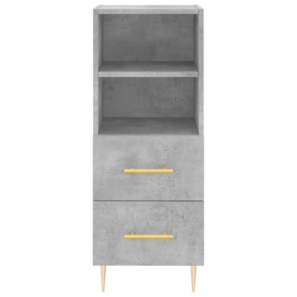 Buffet credenza cassettiera armadio mobile contenitore organizer cucina soggiorno salotto alto 34,5 x 34 x 180 cm legno ingegnerizzato grigio 02_0034317