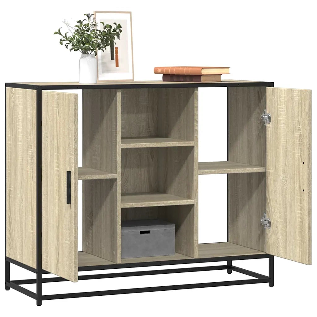 vidaXL Credenza Rovere Sonoma 92x35x76 cm in Legno Multistrato