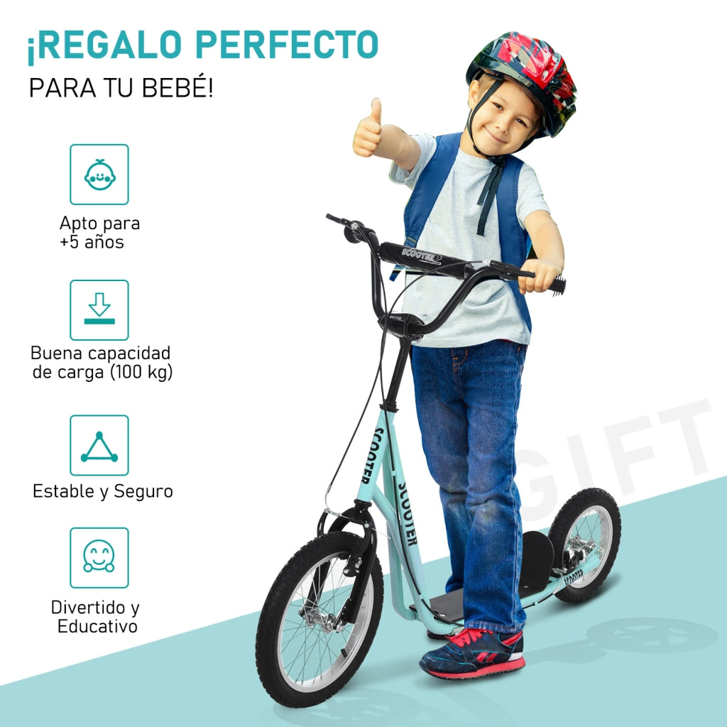 Patinete per bambini ¨C zephmum ¨C 135x58x88 cm, blu