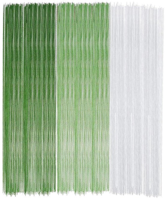 Set di fili per fiori premium da 300 pezzi in verde - per artigianato fiorito a mano