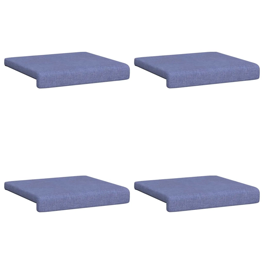 Cuscino per panchina 4 pcs Tessuto Blu jeans Profondità 35 cm 42043097