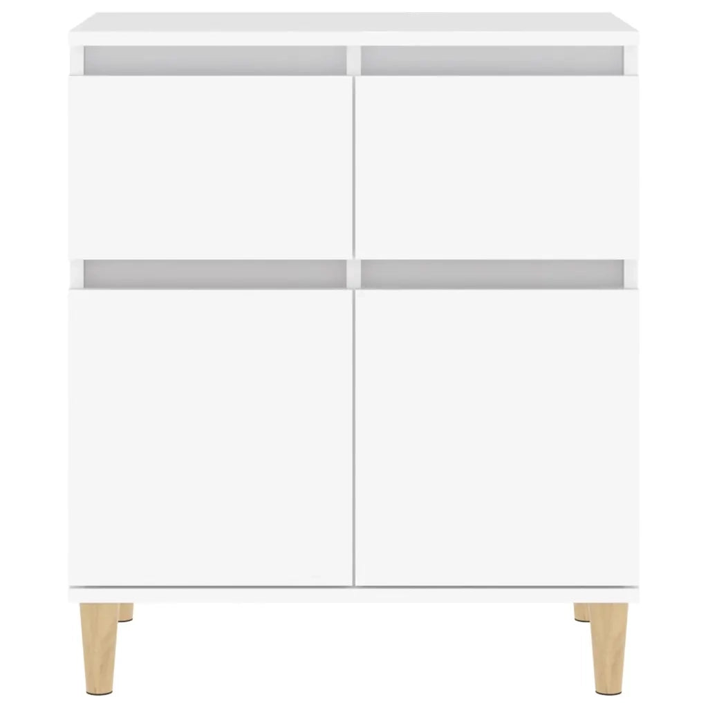 Credenza-Buffet-Armadio da cucina Bianca 60x35x70 cm in Legno Multistrato 157530