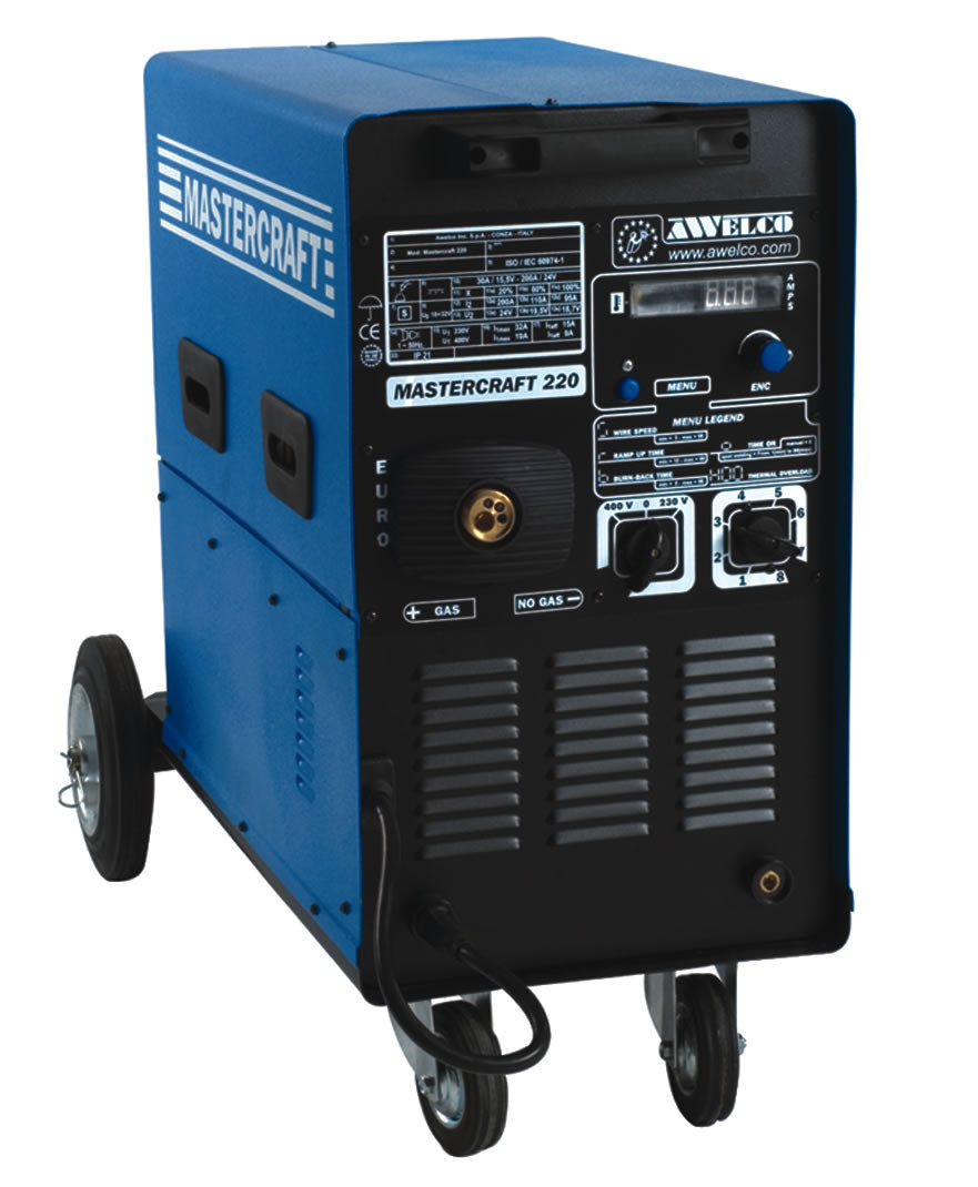 Saldatrice a MIG MAG MOG Semi-Professionale 1Ph Awelco Mastercraft 220