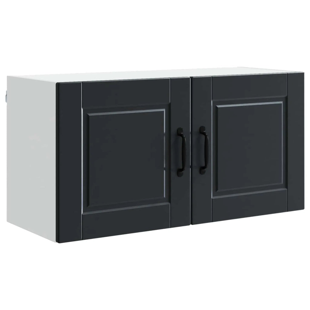 Armadietto a muro PORTO Nero 80 x 31 x 40 cm Legno multistrato
